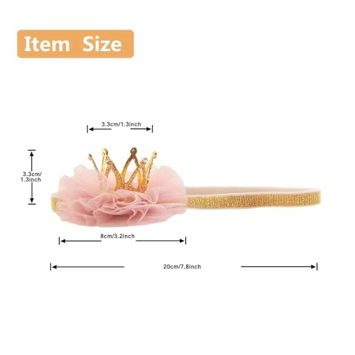 Nishine Mini Baby Tulle Crown Headband
