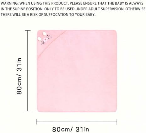 Febvao 2 Pcs Baby Hooded Towels for Toddlers 1-3