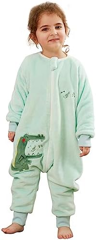 MICHLEY Flannel Baby Sleeping Bag Unisex Reusable for Winter