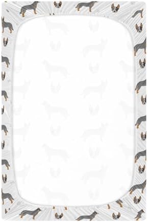 KICPOAY Podengo Medio Fitted Crib Sheets for Baby Toddler