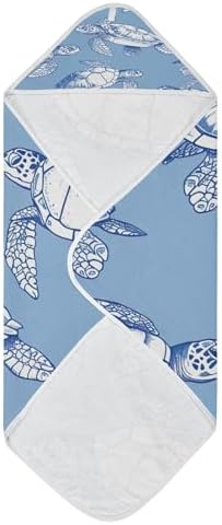 PaChyLuu Sea Turtle Baby Hooded Towel 35x35 Inch