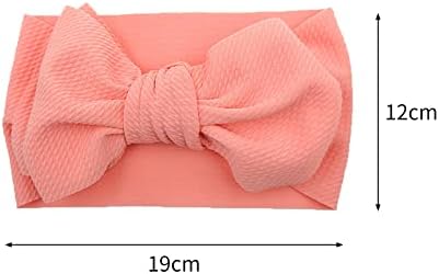 8PCS Baby Girls Bow Headbands Set Soft Elastic Hair Accessories