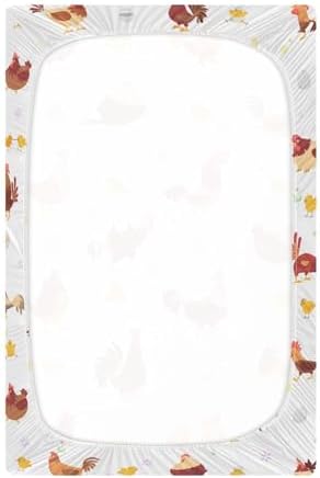 KICPOAY Crib Sheets Stretchy Playard Sheets for Baby Toddler 52x28in