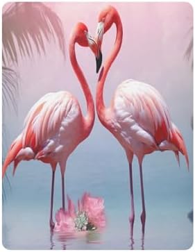 Qilmy Flamingo Crib Sheet Soft Breathable for Baby