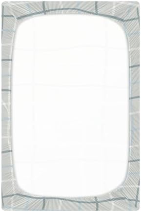 Grey White Stripe Fitted Crib Sheets for Baby Toddler