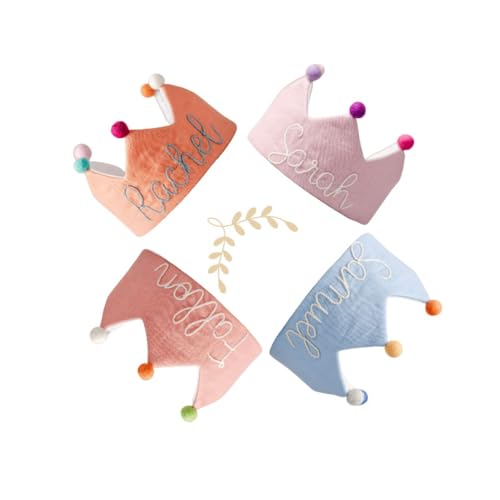 Handmade Salmon Orange Baby Birthday Crown