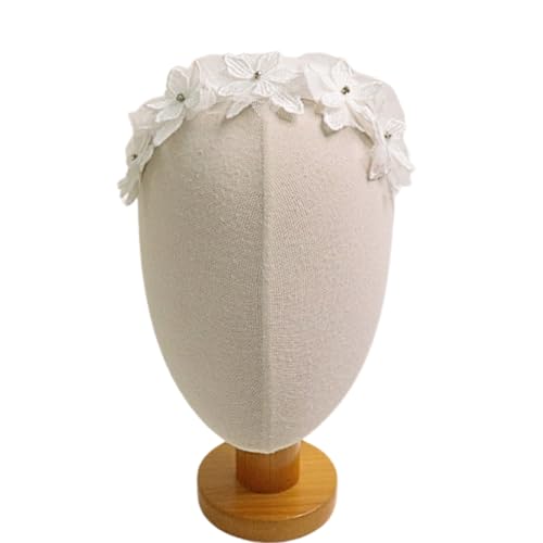Sunnybow Delicate Floral White Baby Headband