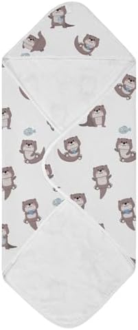 GOODOLD Cute Otter Baby Towel 30x30 Inch 100 Cotton