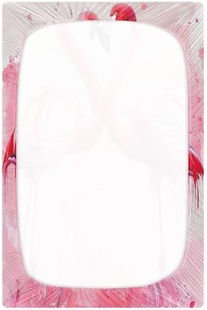 Qilmy Flamingos in Love Fitted Crib Sheet for Baby Sleep