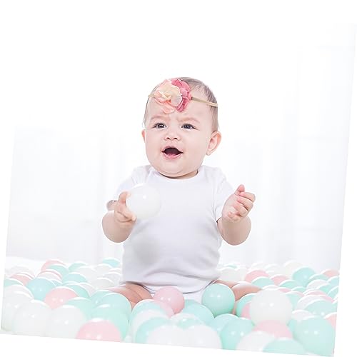 CIMAXIC 10-Pack Safe Baby Headband Set with Flower Headdress