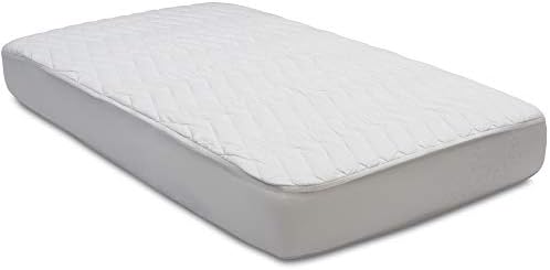 Beautyrest Kids Silver DualCool Fitted Mattress Pad Cover Waterproof 52 x 28 White