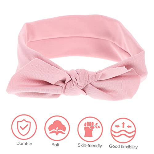 SECFOU Girls Bow Headband 2 Pack Newborn Baby Comfortable Stylish
