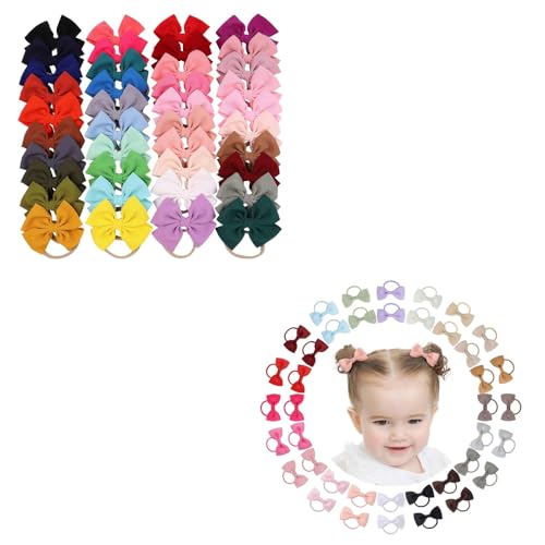 Jollybows 40PCS Baby Girls Headband Hair Bows 1