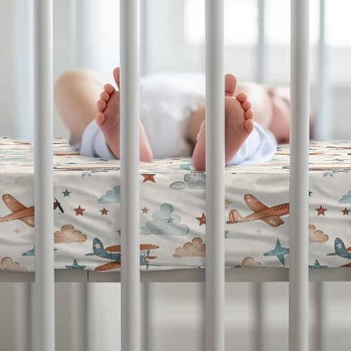 KuphiL10C Plane Baby Sheet for Crib 28x52