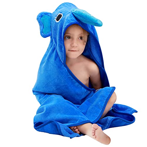 MICHLEY Baby Animal Hooded Towel Soft Cotton 3543x3543 inch