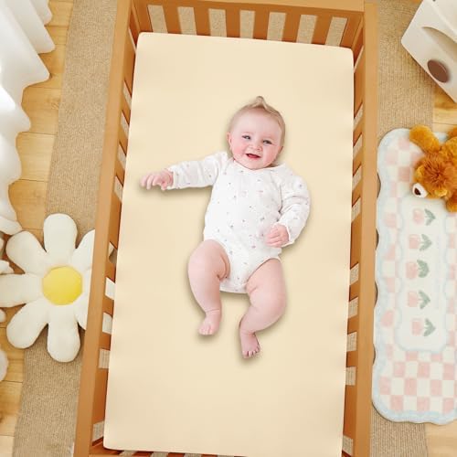 SiinvdaBZX Bamboo Viscose Crib Sheet 52x28