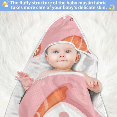 PaChyLuu Sushi Pattern Green Baby Hooded Towel 30x30 Inch