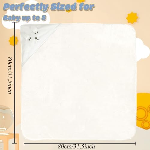 Etokdos Baby Bath Towels 2-Pack Hooded Set