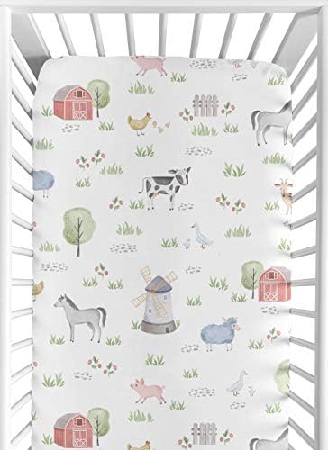 Sweet Jojo Designs Fitted Crib Sheets Farm Animals