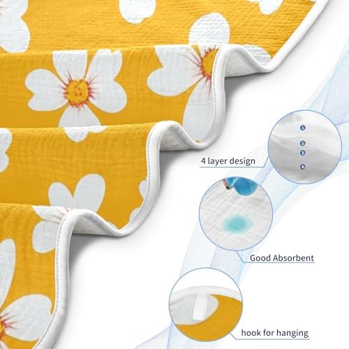 PaChyLuu 30x30 Inch Ultra Absorbent Baby Hooded Towel