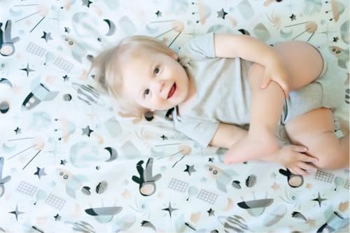 Camphor Bridge Toddler Crib Sheets Space Theme