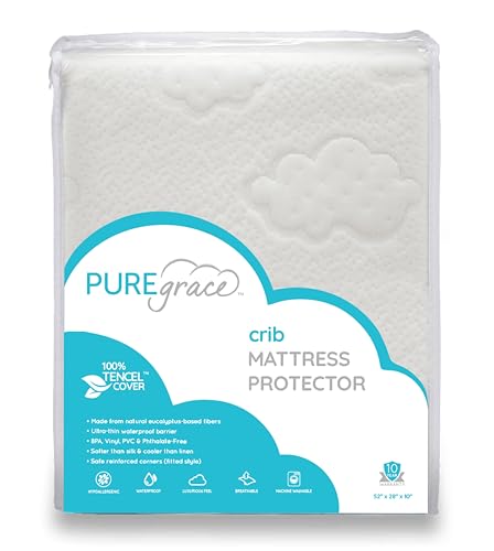 PUREgrace Tencel Mattress Protector for Cribs Todlers