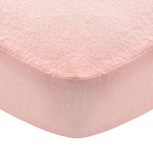 Moonsea Flannel Crib Sheet for Girl 100 Cotton Pink