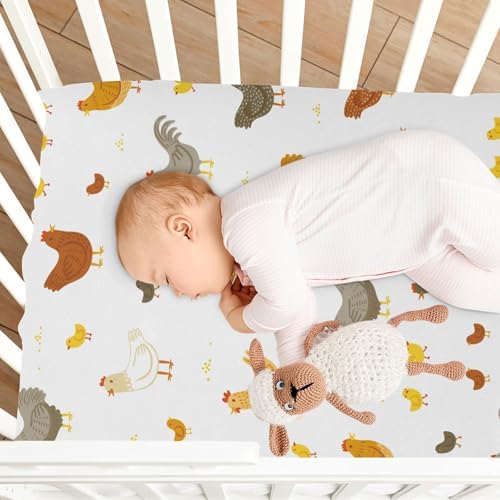 KICPOAY Crib Sheets Stretchy Playard Sheets for Baby Toddler