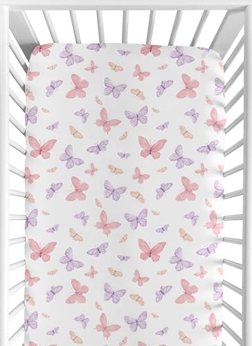 Sweet Jojo Designs Shabby Chic Butterfly Crib Sheet
