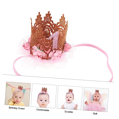 Baby Flower Crown Headband for Boys and Girls Birthday Celebration