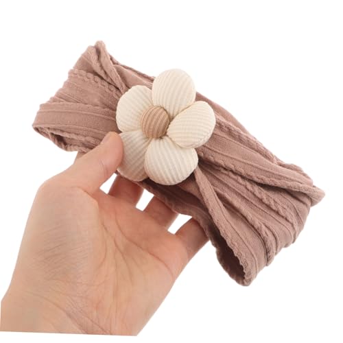 Vaguelly 4Pcs Soft Floral Headbands for Newborns