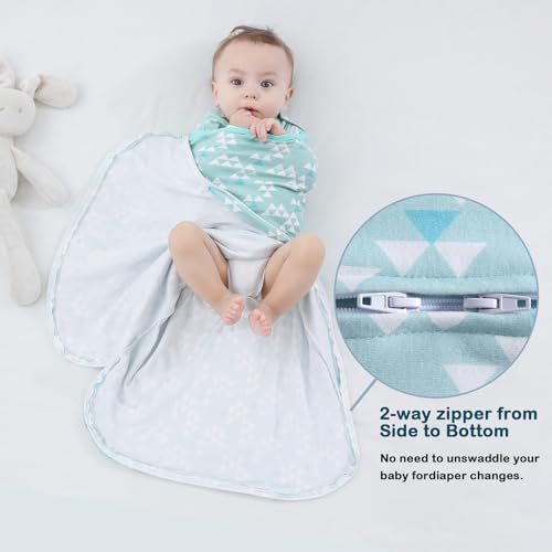 AugTwig 3-Way Adjustable Sleep Sack Swaddle 3-6 Months