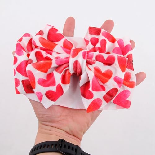 Valentines Bow Headband for Baby Girls
