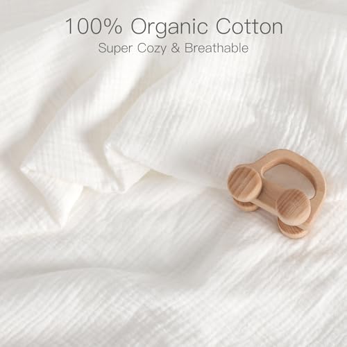 Amrcbb Organic Crib Sheets 2 Pack for Baby Girls Boys