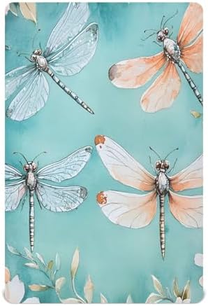 Qilmy Dragonflies Fitted Crib Sheet for Baby