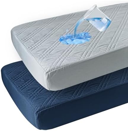 Davids Kids 2 Pack Waterproof Crib Mattress Protector