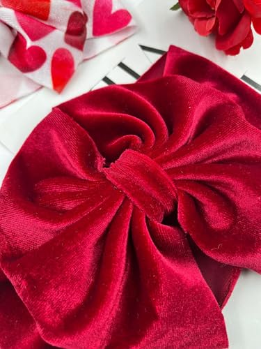 Valentines Bow Headband for Baby Girls