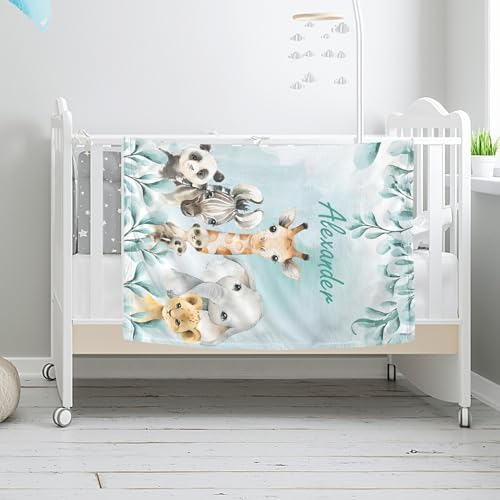 Personalized Baby Blanket with Name for Boys