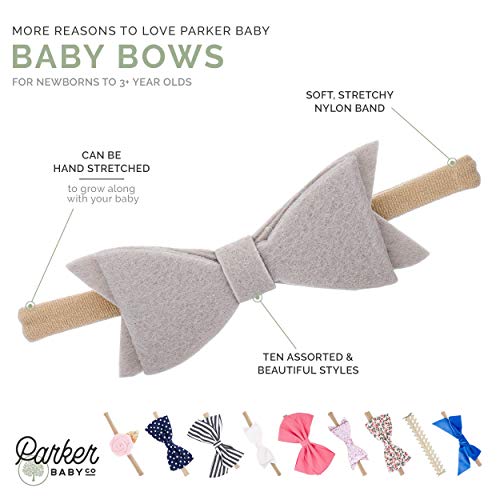 Parker Baby Girl Headbands and Bows 10 Pack Assorted Styles