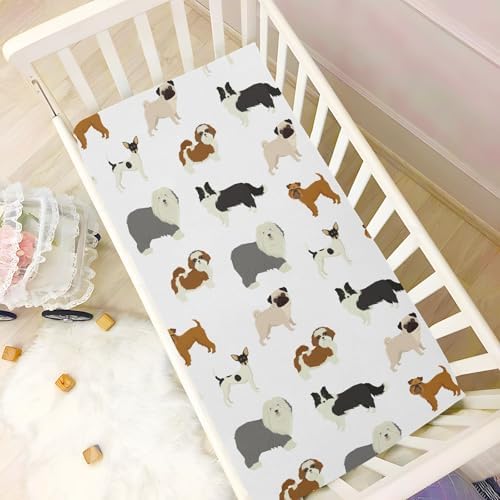Soft Stretchy Crib Sheets for Baby Toddler Playard