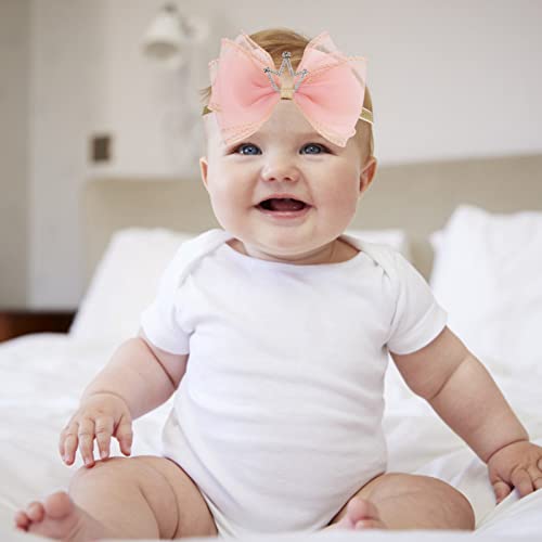 CHICAMPERA 2Pcs Headband Newborn Crown Photo Accessories