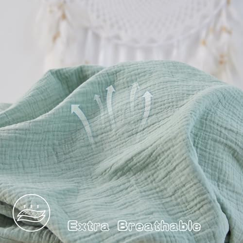 2 Pack Muslin Crib Sheets for Boys Girls 100 Cotton
