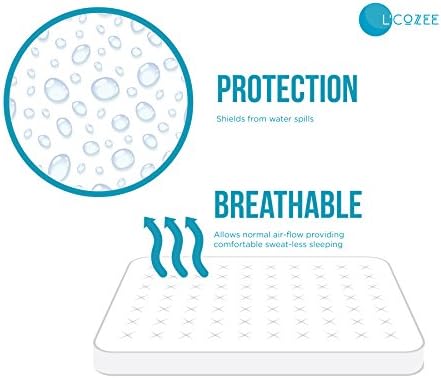 Waterproof Zippered Mattress Cover for Crib - Breathable and Safe