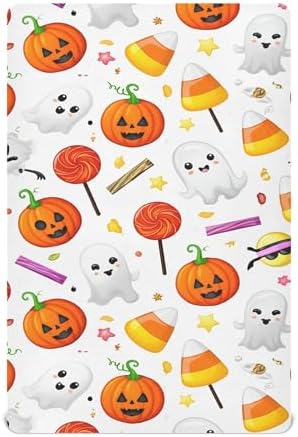Qilmy Halloween Fitted Crib Sheet - Soft Breathable for Baby