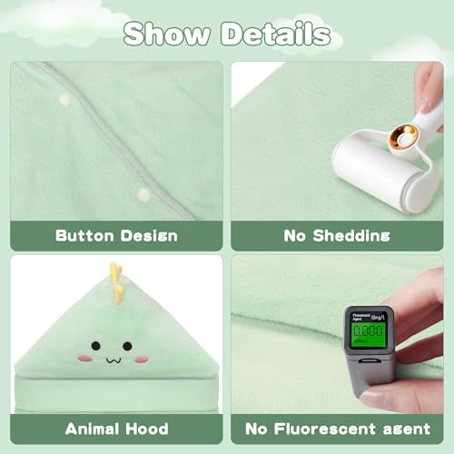 PINNORY Hooded Baby Towels 2 Pack Extra Large 28x55