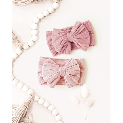 Niceye Handmade Soft Stretchy Baby Headbands with Bows