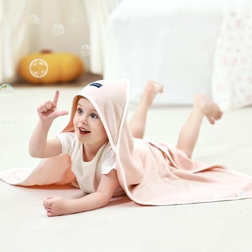 GRSSDER 2 Pack Baby Hooded Towels for Newborn