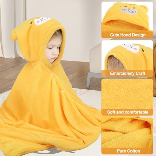 Toddler Bath Towel with Hood - 275 x 55 Ultra Soft and Absorbent