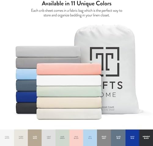 Tafts Crib Sheets - 100 Bamboo Viscose 8 Inch Deep Pocket