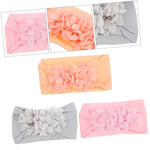 LIFKOME 3pcs Floral Bow Headband for Baby Girls 1